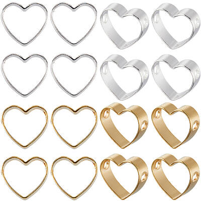 60Pcs 2 Colors Brass Bead Frame