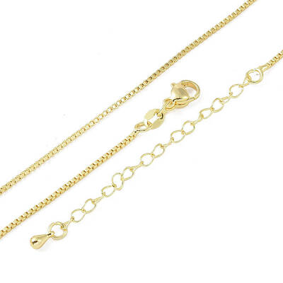 Brass Box Chain Necklaces