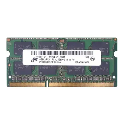 Micron MT16KTF51264HZ-1G6K1 | 4GB DDR3-1600MHz PC3-12800 Non-ECC Unbuffered SODIMM CL11 2Rx8 1.35V 204-Pin Memory Module