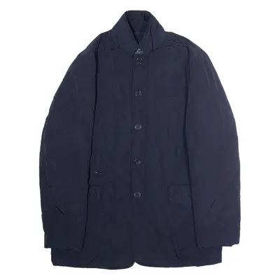 BOGGI Mens Quilted Jacket Blue Diamond L