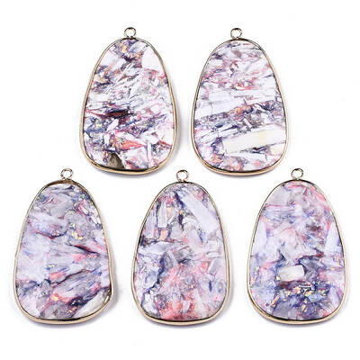 Synthetic Calcite Big Pendants