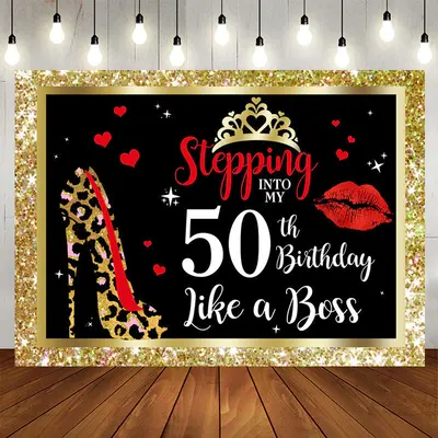 Aperturee Stepping Into My 50th Birthday Like Boss Backdrop