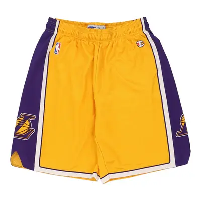 Los Angeles Lakers Champion NBA Sport Shorts - Large Yellow Polyester