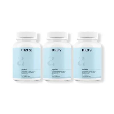 Mars Micronized Creatine Monohydrate Caps: Powered with Shilajit (120 N)