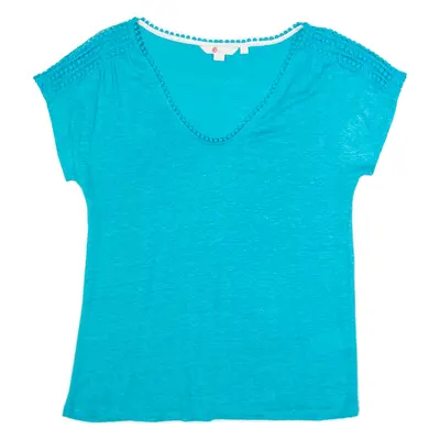 BODEN Womens Top Blue V-Neck S