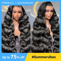 Bling Hair 12~36inch Body Wave 13x6 Lace Frontal Human Wig Hair 13x4 PrePlucked Transparent Lace Frontal Wig Brazilian Hair W...