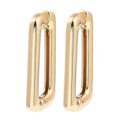 Brass Hoop Earrings