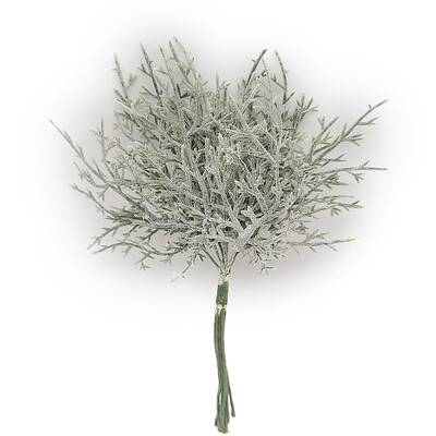 Plastic Artificial Frost Leaves for Wedding Christmas Decoration