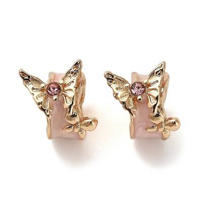 Alloy Rhinestone European Beads