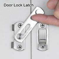 Stainless Steel Barn Door Lock Latches, Flip Door Lock Latch Security Lock, Sliding Wine Cabinet Closet Door Latches, Heavy D...