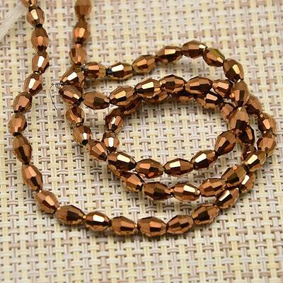 Electroplate Glass Beads Strands