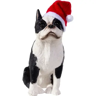 Sandicast Boston Terrier Christmas Tree Ornament