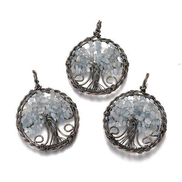 Natural Aquamarine Gemstone Pendants