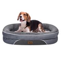 Dog Beds for Small Medium Large Dogs, Orthopedic Foam Dog Bed with Removable Washable Cover, Waterproof Pet Sofa with Removab...