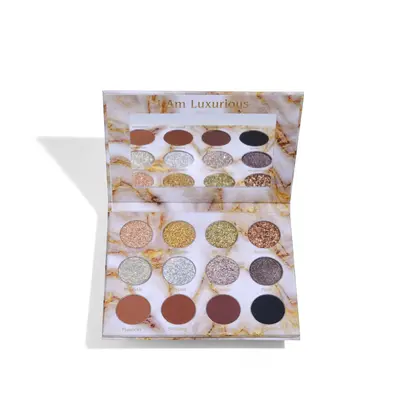 “I Am Luxurious” Neutral Duo Chrome, Iridescent, Glitter/Shimmer Eyeshadow Palette by Adriana Nichole Cosmetics Makeup Ma...