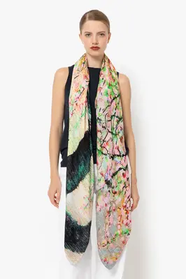 Scarf Ava Double Ava Double Face Block-Party | Color: BLOCK PARTY | Size: U