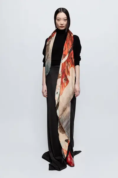 Scarf Ava Double Ava Double Face Block-Party | Color: BLOCK PARTY | Size: U