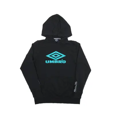 UMBRO Hoodie Black Pullover Girls 13-14 Years