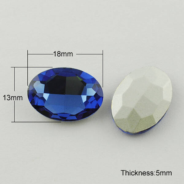 Glass Pointed Back Rhinestone