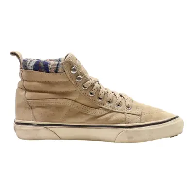 VANS High Top Trainers Brown Leather Mens UK 6