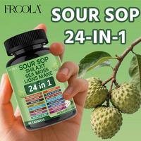 FRCOLA SOURSOP 24 IN 1 Supplements- Soursop, Shilajit, Sea Moss, Lion Mane All in One Diary supplement, Healthcare, Boost Imm...