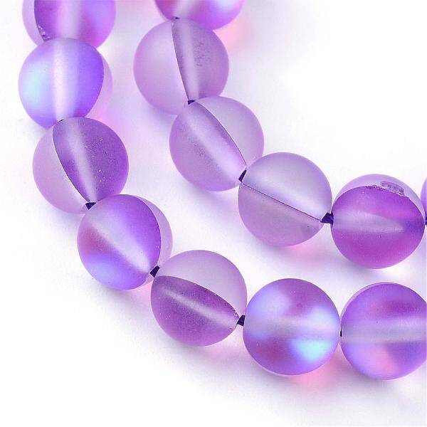 Synthetic Moonstone Beads Strands