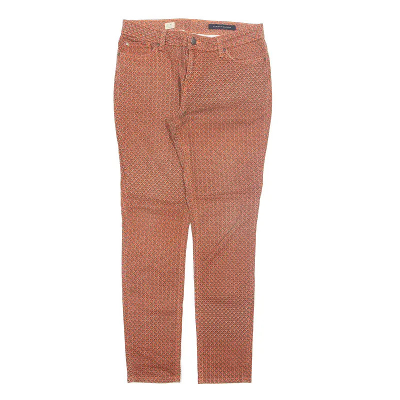 TOMMY HILFIGER Rome Crazy Print Red Trousers W30 L30