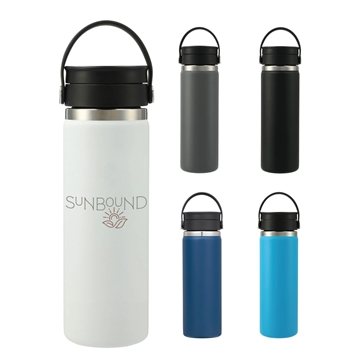24 Customized Hydro Flask Wide Mouth 20 oz Bottle with Flex Sip ...
