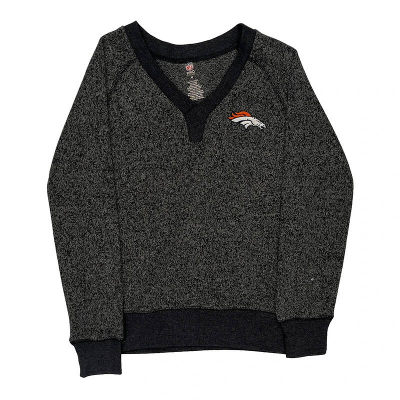 Denver Broncos Nfl Sweatshirt - Medium Grey Polyester Blend
