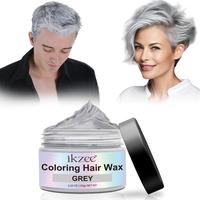 IKZEE Hair Coloring Wax, DIY Natural Hair Coloring Wax Material, Disposable Hair Styling Clays Ash for Cosplay, Party (120g) ...