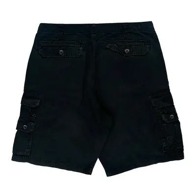 Lee Cargo Shorts - 36W 11L Black Cotton | Size: 36″ waist