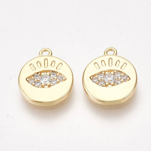 Brass Cubic Zirconia Charms