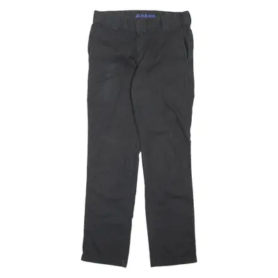DICKIES Workwear Womens Trousers Black Slim Tapered W32 L31