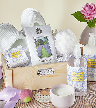 Lavender Spa Day Gift Basket - FedEx