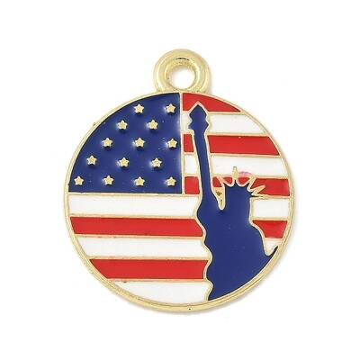 Independence Day Alloy Enamel Pandants