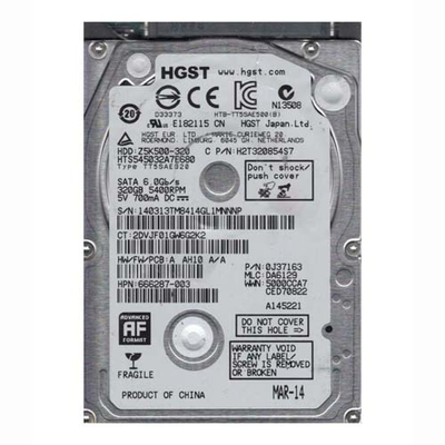 666287-003 HP 500GB 5400RPM SATA 3Gb/s 8MB Cache 2.5-inch Hard Drive