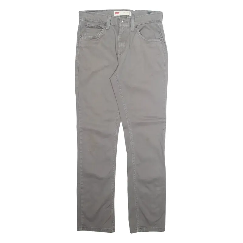 LEVI'S 511 Boys Trousers Grey Regular Tapered W28 L30