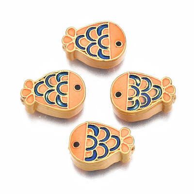 Rack Plating Alloy Enamel Beads