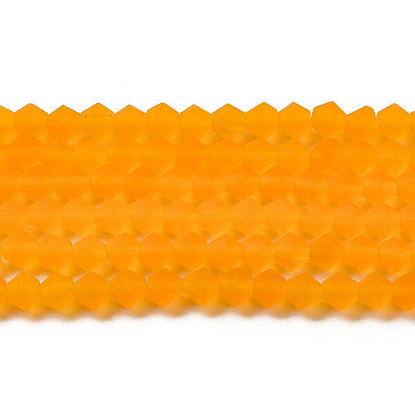 Imitate Austrian Crystal Frosted Glass Beads Strands