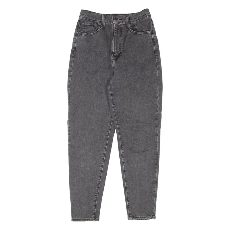 LEVI'S High Waisted Womens Jeans Grey Regular Tapered W26 L27