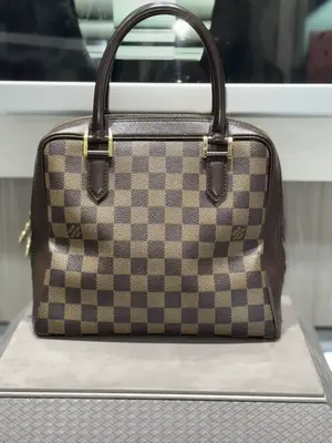 Pre-owned Louis Vuitton signature damier toile canvas mini bags Damier Ebene Brera Top Handle Bag (2004)
