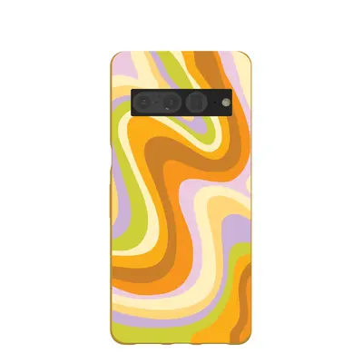 Honey Psychedelic Wave Google Pixel 7 Pro Case