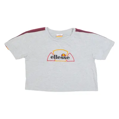 ELLESSE Cropped Stretch Womens T-Shirt Grey M