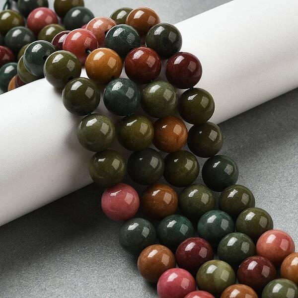 Dyed Natural Malaysia Jade Beads Strands