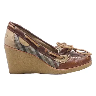 SPERRY Wedge Heels Brown Synthetic Womens UK 3