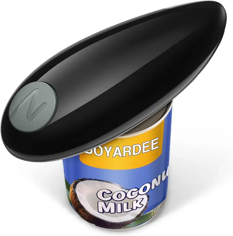 Electric Can Opener, Handheld One-touch Automatic Can opener, Smooth Edge Kitchen Gadget Can Openers Electric for Seniors wit...