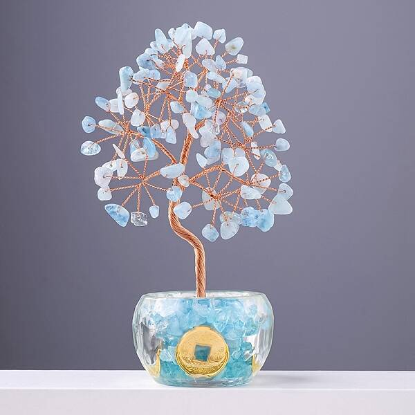 Natural Aquamarine Sculpture Display Decorations