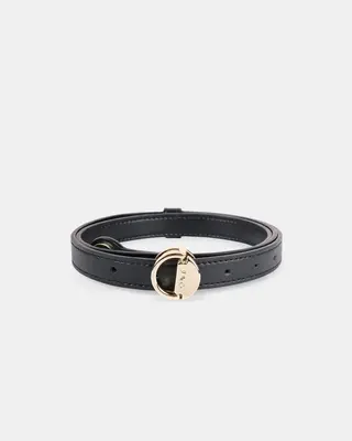 Corn Leather Belt | Color: Black