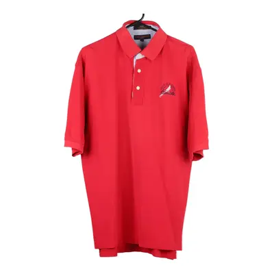 Tommy Hilfiger Polo Shirt - Medium Red Cotton
