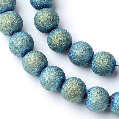 Electroplate Glass Bead Strands